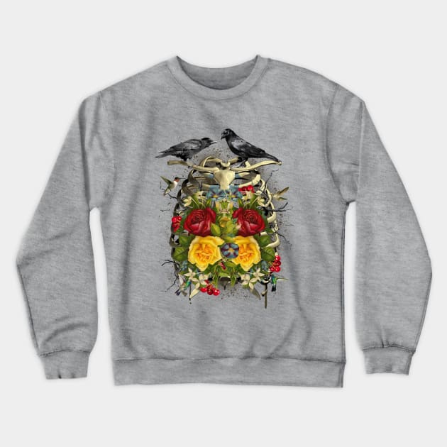 FLORAL CHEST Crewneck Sweatshirt by INGKONG